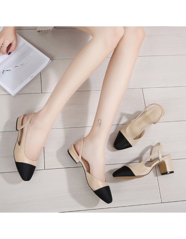 High heeled sandals, European and American cross-border popular women's high heeled summer sandals, Baotou sandals, women's foreign trade special supply source 1