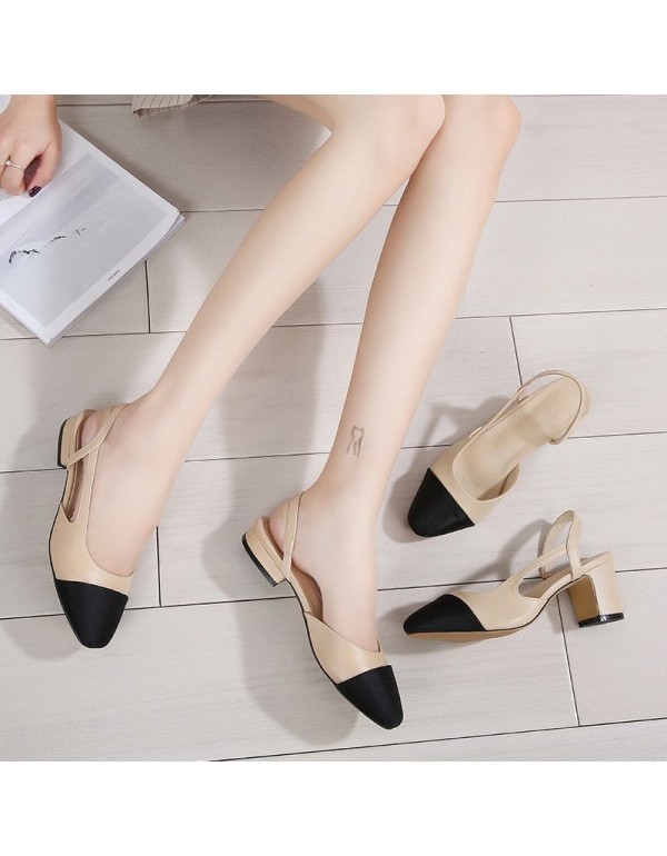 High heeled sandals, European and American cross-b...