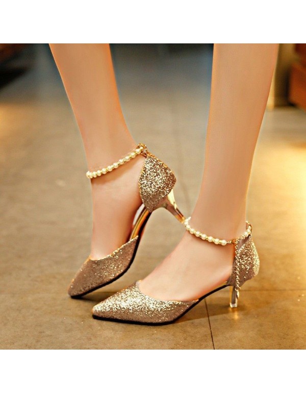 Summer new women's sandals pointed Korean fashion ...