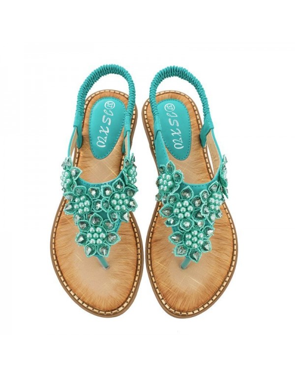 New Bohemian hand-made round head and toe sandals for women in 2019 summer