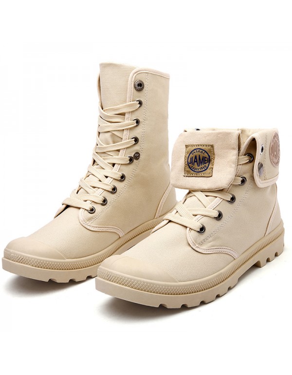 [large quantity in stock] men's Retro Martin boots high top canvas shoes men's tooling boots lovers shoes