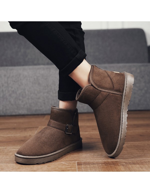 [lovers' style] winter new lovers' snow boots warm short boots thick soled Plush thick surface outdoor bread shoes