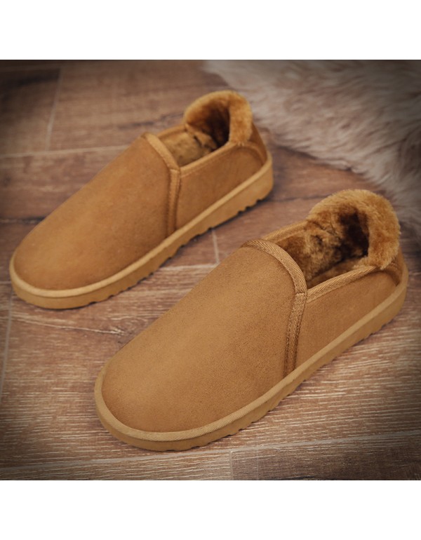 [lovers' style] winter new lovers' snow boots warm short boots thick soled Plush thick surface outdoor bread shoes