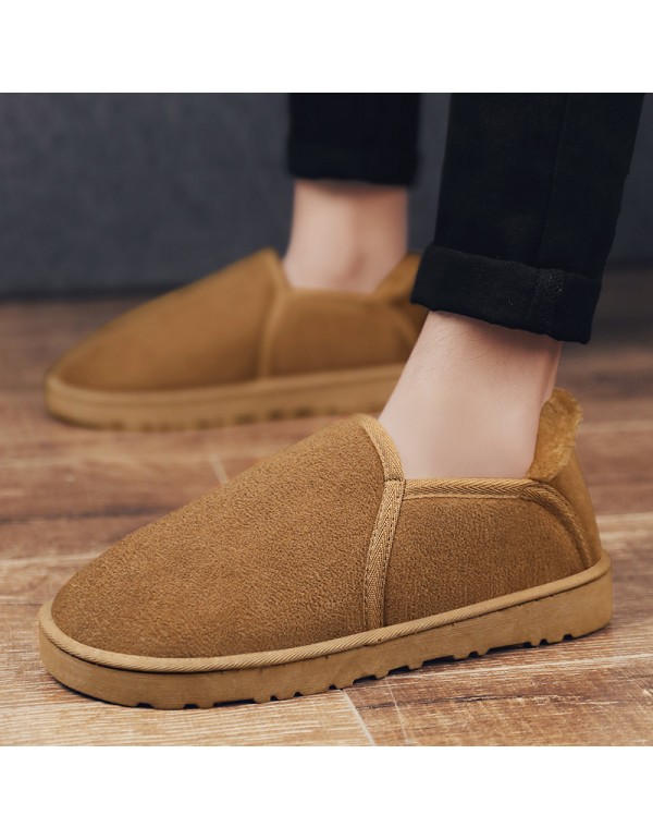 [lovers' style] winter new lovers' snow boots warm short boots thick soled Plush thick surface outdoor bread shoes