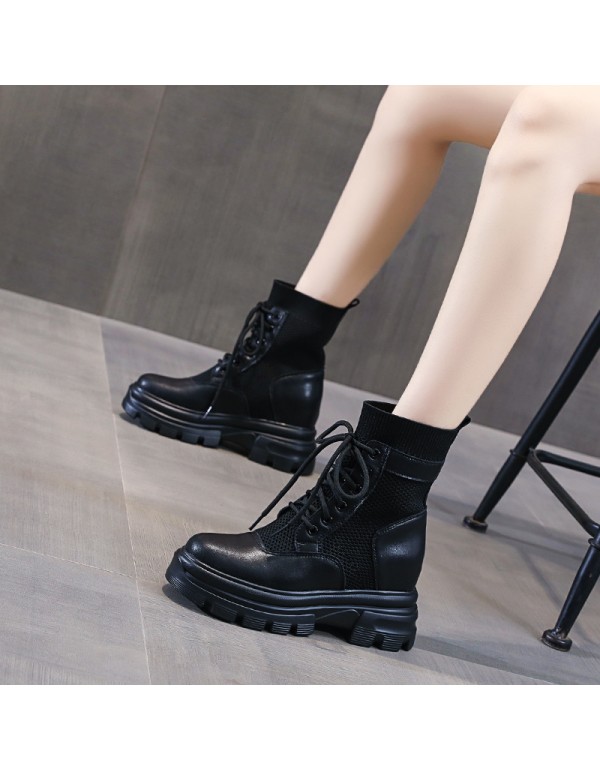 Hollow out and breathable Martin boots women's shoes summer thin shoes spring 2021 new cool boots cool handsome small short boots