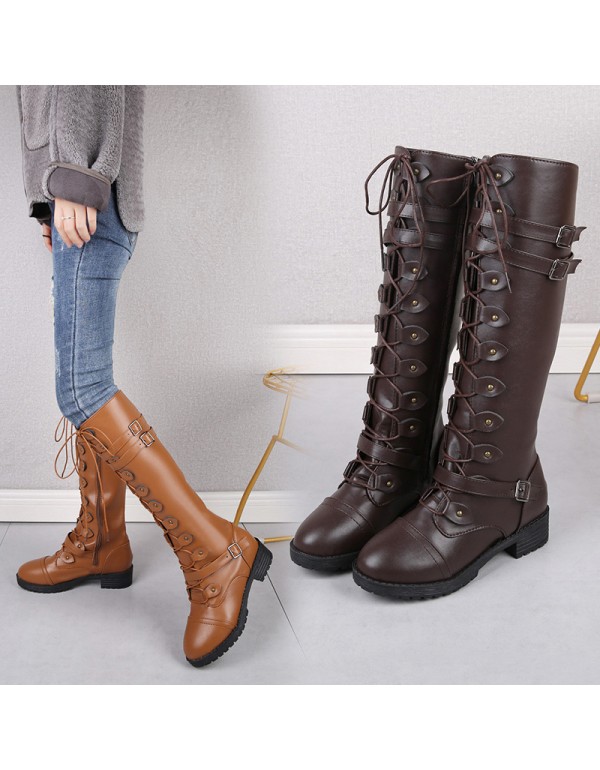 Foreign trade large size Knight boots women 2020 n...