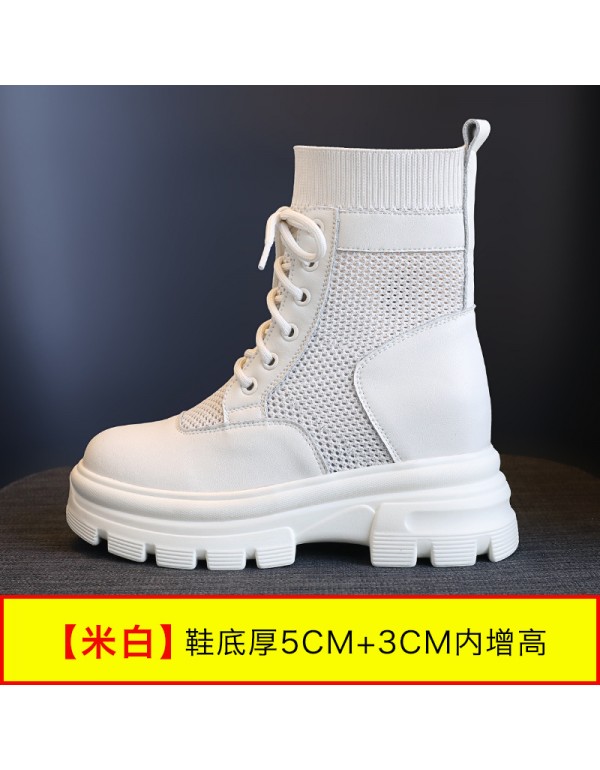 Hollow out and breathable Martin boots women's shoes summer thin shoes spring 2021 new cool boots cool handsome small short boots