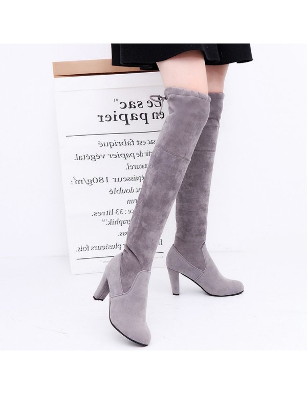 Over knee boots women's high heels independent sta...