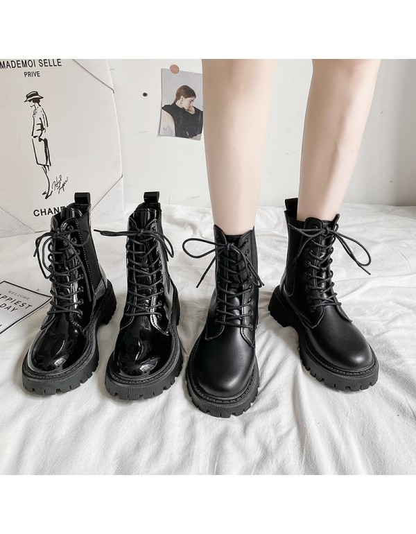 Net red ins fashion shoes Martin boots women 2021 new Korean spring and autumn single boots summer thin British short boots 
