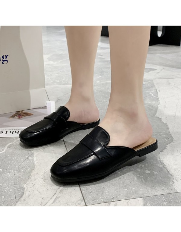 2021 spring and summer new Korean flat slippers wo...