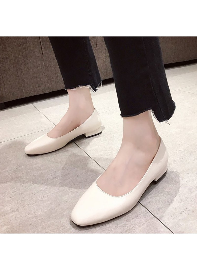2021 spring new low heel shallow mouth single shoe...