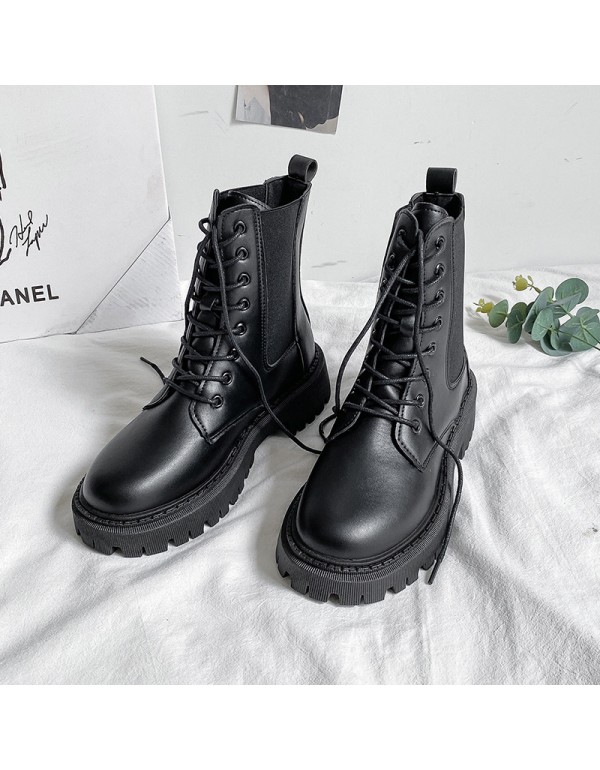 Net red ins fashion shoes Martin boots women 2021 new Korean spring and autumn single boots summer thin British short boots 