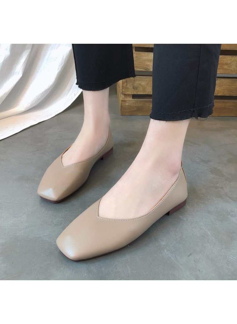 2021 spring and summer new flat sole single shoes ...