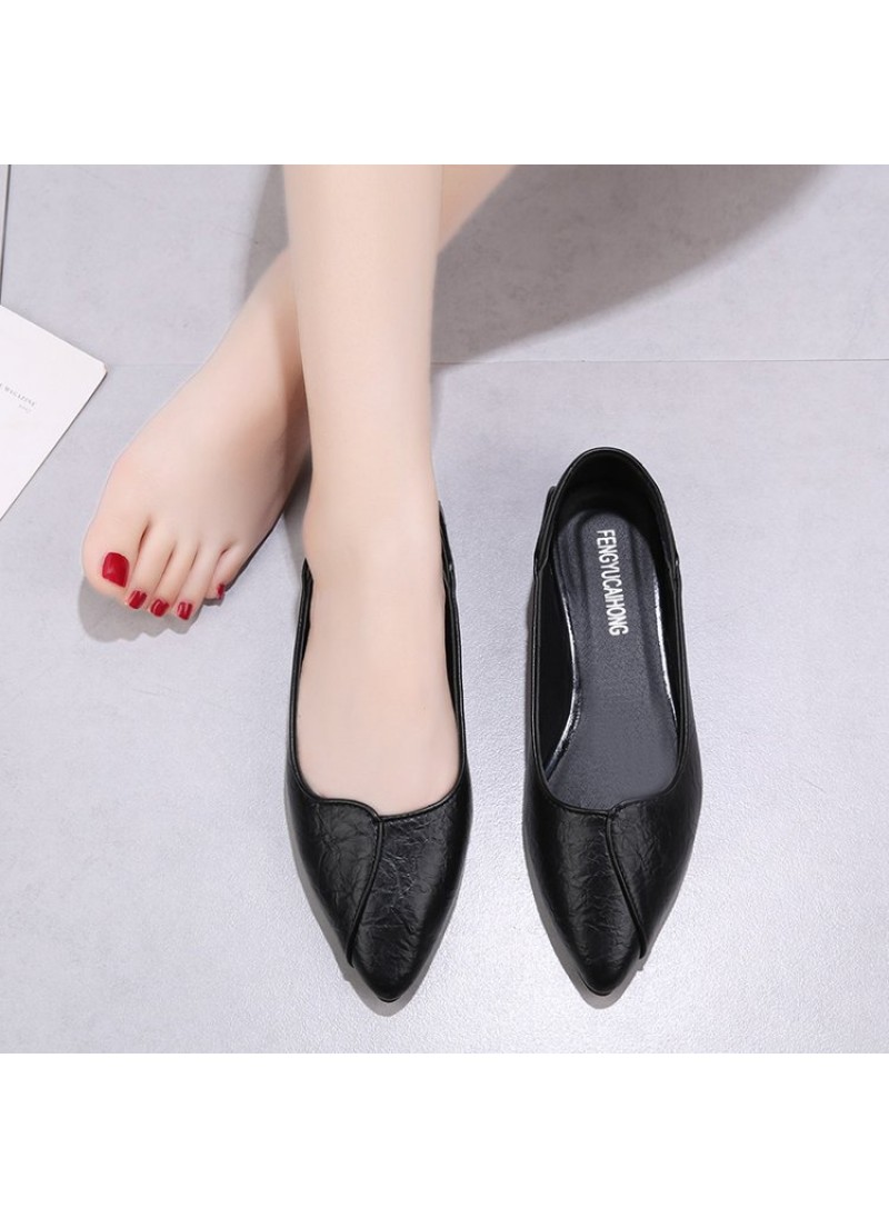 2021 summer new Korean flat shoes with pointed sha...