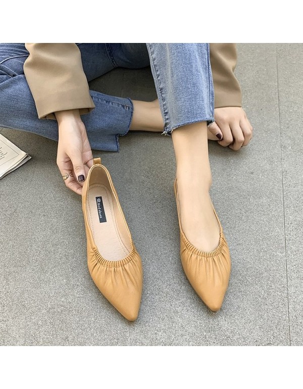 2021 spring new Korean version pointed single shoe...