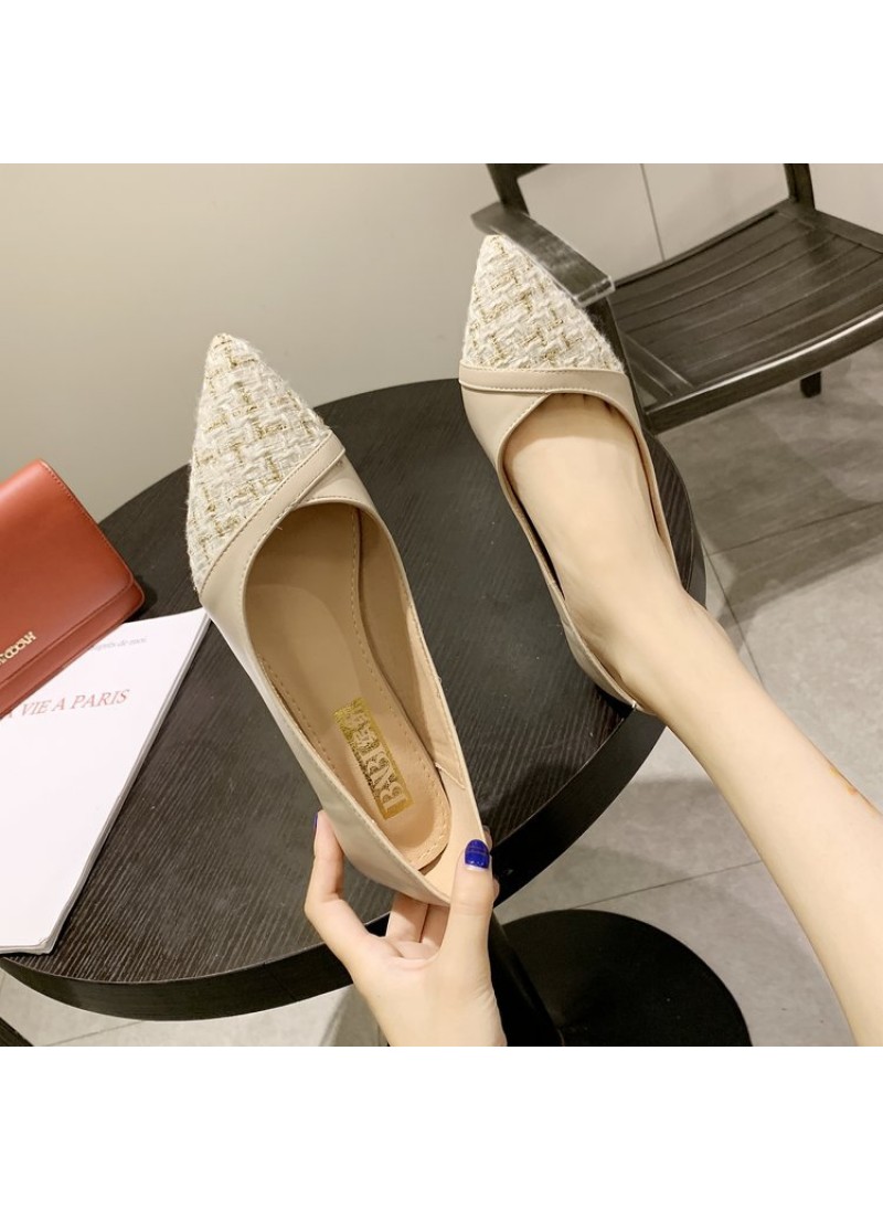 2021 spring new comfortable fairy style flat botto...