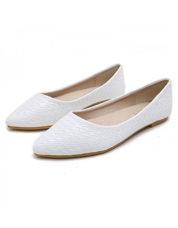 2021 new scoop shoes women's pointed flat shoes apricot single shoes women's Korean flat bottom shallow mouth large 41-43 trendy shoes