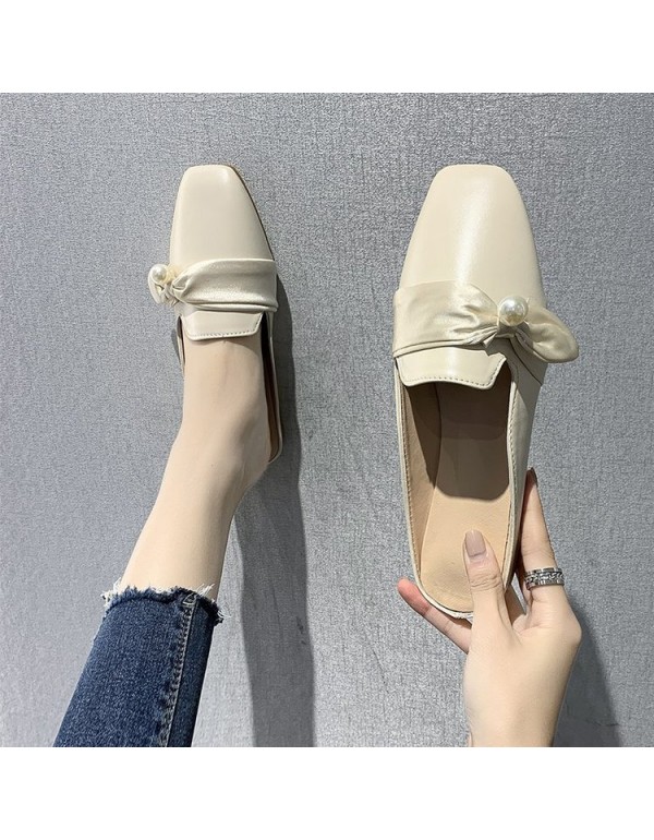2021 spring new Korean Baotou half slippers women ...
