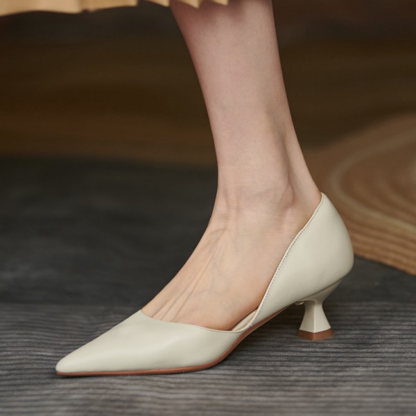 2021 autumn new small heels hi...