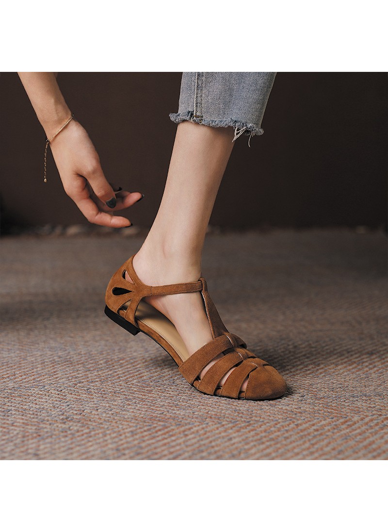 French Roman sandals 2021 new flat fairy summer Ba...