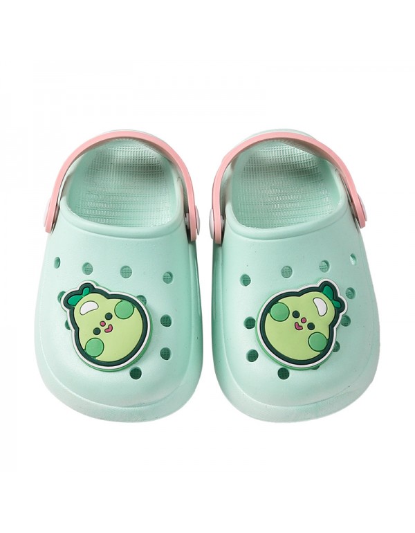 Children's slippers hole shoes anti slip in summer middle-aged and older children, boys and girls, children wear soft beach shoes and sandals outside 