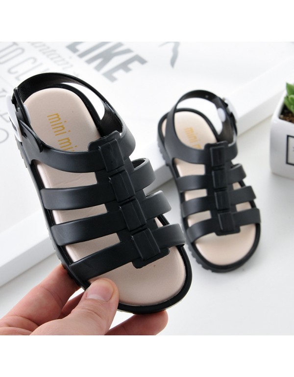 2021 new children's sandals miniminiii jelly children's shoes Roman shoes girls' summer princess shoes aged 2-5 