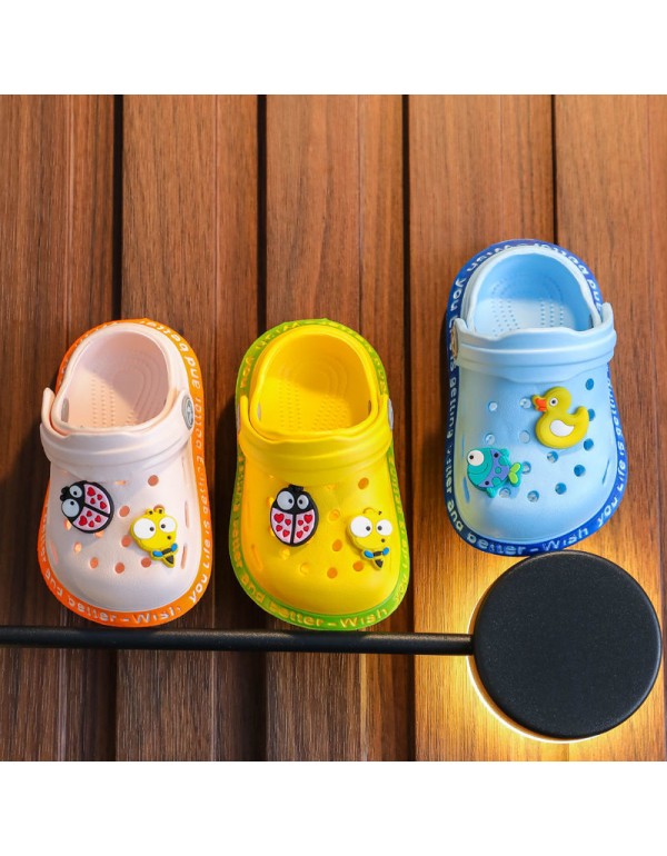 Children's slippers summer girl lovely princess indoor soft bottom non slip boys' baby household Baotou sandals 