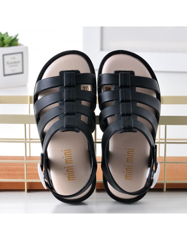 2021 new children's sandals miniminiii jelly children's shoes Roman shoes girls' summer princess shoes aged 2-5 