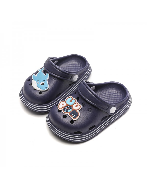 2022 new children's hole shoes summer excrement feeling soft bottom light EVA non slip lovely children's garden shoes 