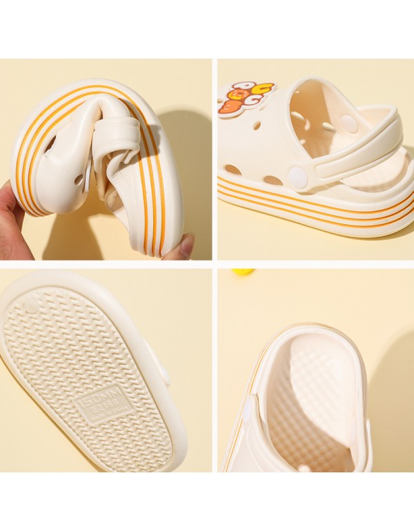 2022 new children's hole shoes summer excrement feeling soft bottom light EVA non slip lovely children's garden shoes 