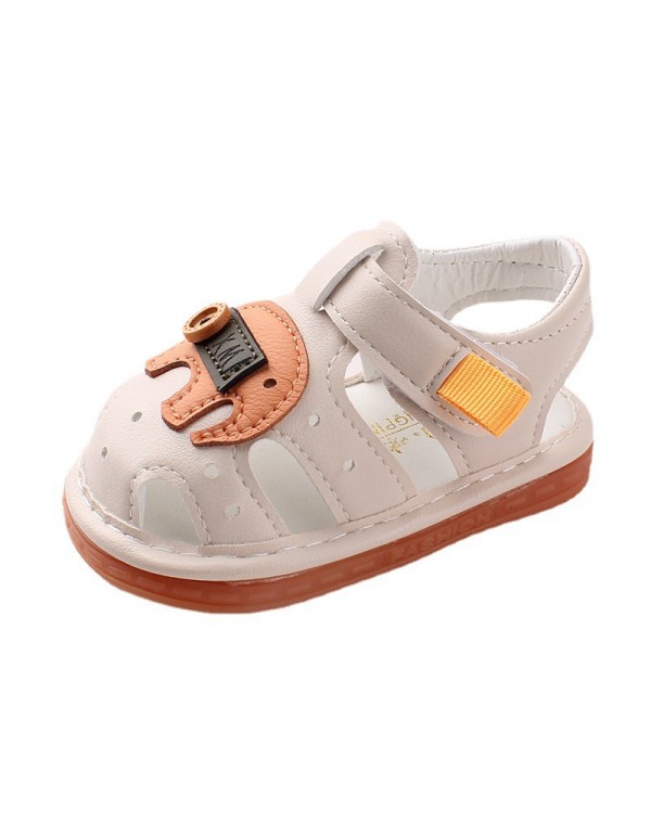 2021 summer with whistle baby shoes soft sole Baotou baby sandals ox tendon sole 2660 