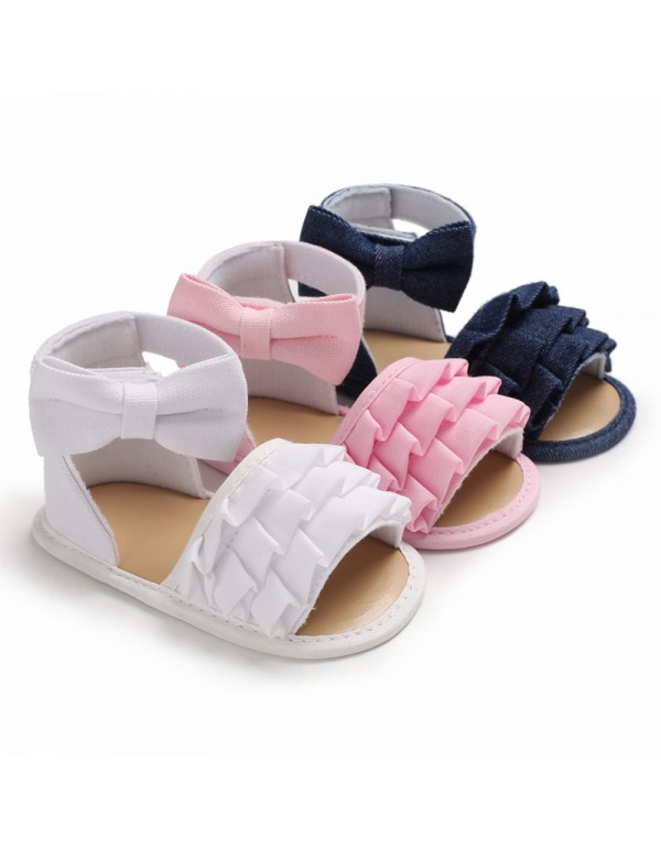 Foreign trade 0-1-year-old toddler shoes high top sandals summer soft sole baby shoes baby shoes 