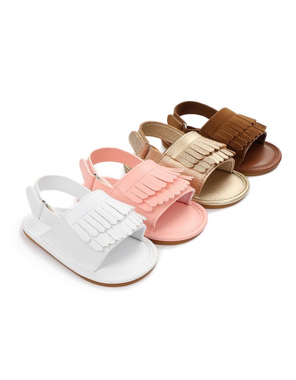 Summer tassel female baby sandals summer rubber soled shoes summer sandals baby shoes baby shoes sandals toddler shoes 