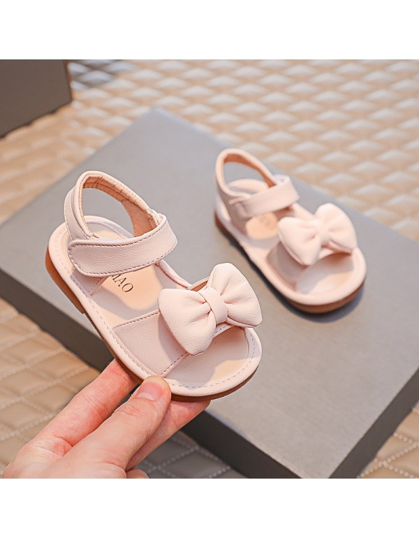 Girls' fashion sandals 2021 summer new children's soft bottom beach shoes Rhinestone little girls' foreign style baby shoes 