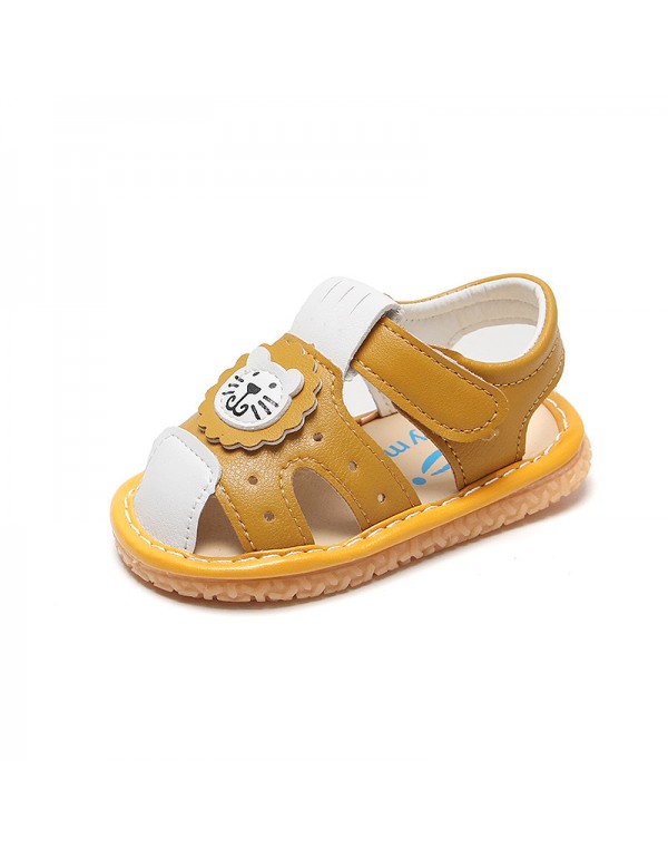 A pair of baby Baotou sandals 2021 spring and summer girls' 0-2-year-old baby girls' walking shoes 