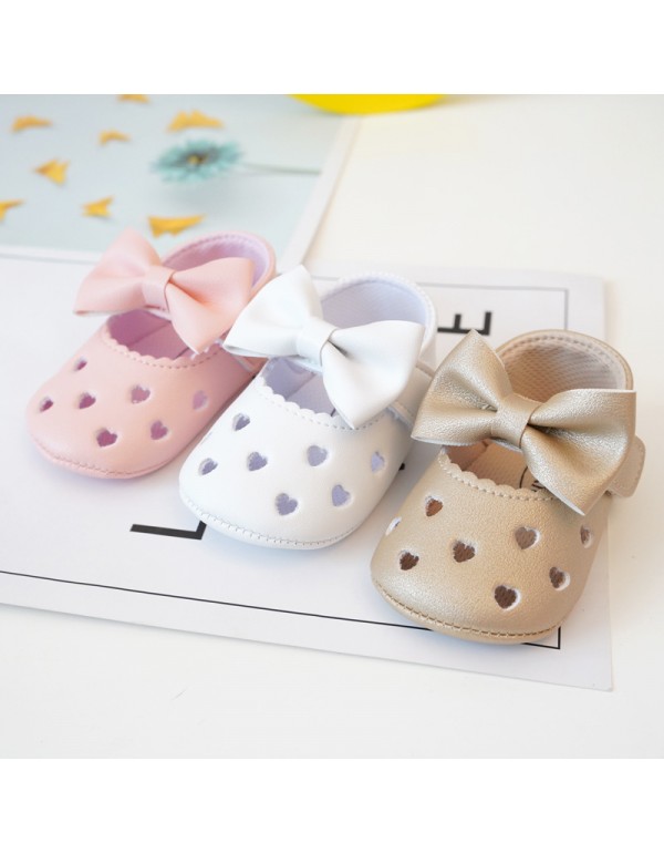 Sika rabbit spring and summer baby shoes female baby princess shoes soft soled non slip walking shoes hollow sandals in summer 