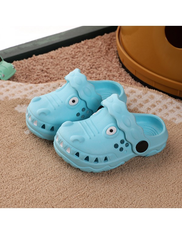 Children's slippers baby hole shoes new anti slip soft sole EVA male and female children wear Baotou indoor cool slippers 
