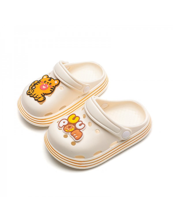 2022 new children's hole shoes summer excrement feeling soft bottom light EVA non slip lovely children's garden shoes 