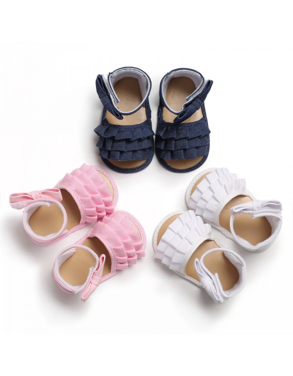 Foreign trade 0-1-year-old toddler shoes high top sandals summer soft sole baby shoes baby shoes 