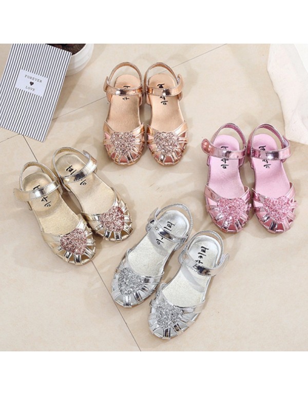 2017 summer new girls' Princess sandals Korean chi...