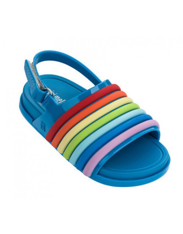 Minielisa Melissa's same jelly children's shoes men's and women's treasure children's Rainbow sandals 