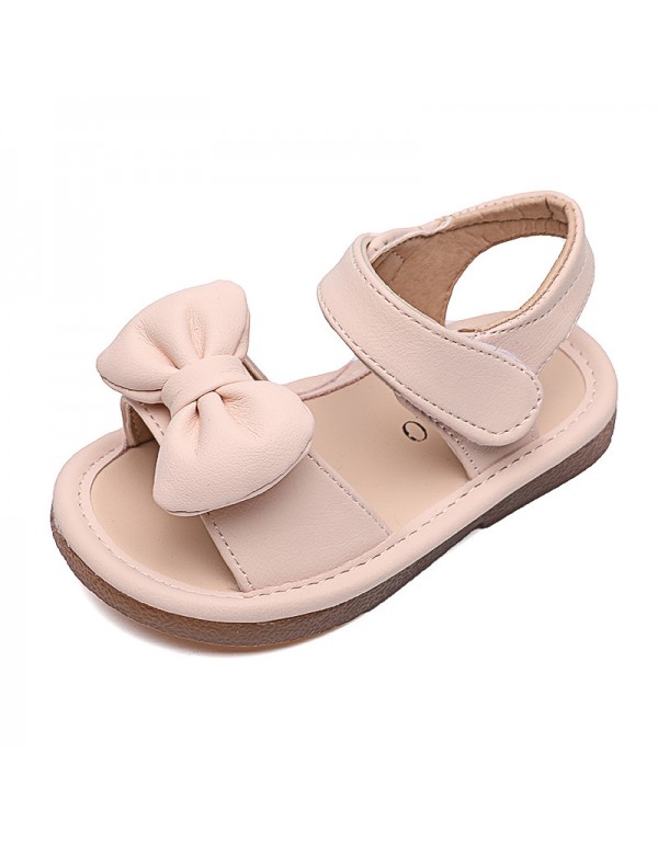 Girls' fashion sandals 2021 summer new children's soft bottom beach shoes Rhinestone little girls' foreign style baby shoes 