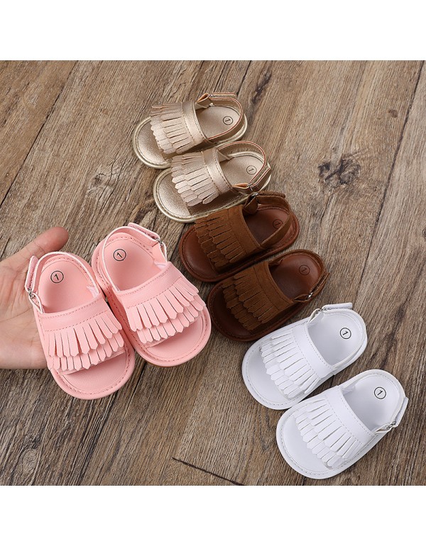 Summer tassel female baby sandals summer rubber soled shoes summer sandals baby shoes baby shoes sandals toddler shoes 