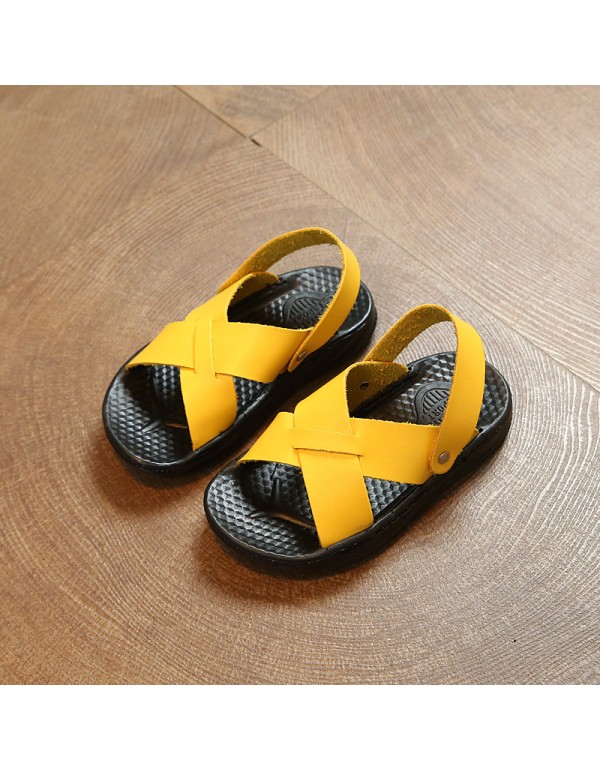 2018 new summer sandals children's shoes boys' sandals children's shoes girls' beach shoes Korean version hollow out and breathable 