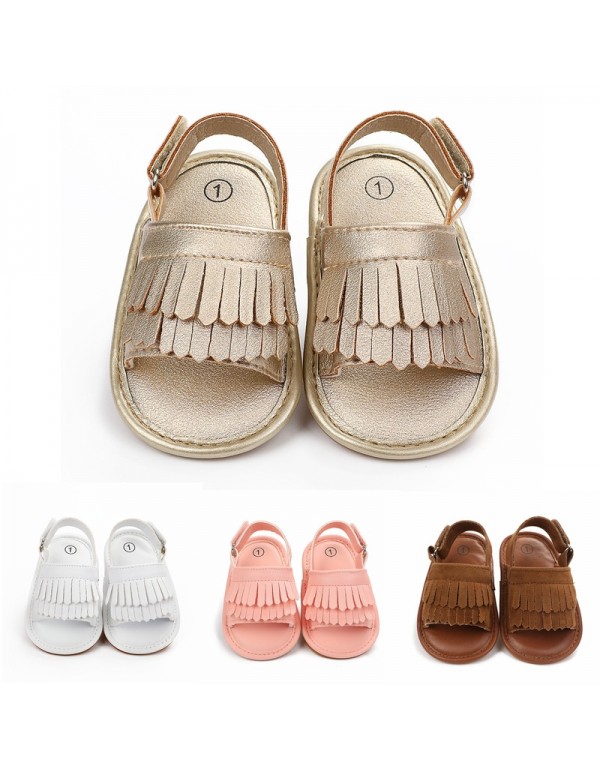 Summer tassel female baby sandals summer rubber so...