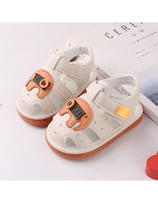 2021 summer with whistle baby shoes soft sole Baotou baby sandals ox tendon sole 2660 