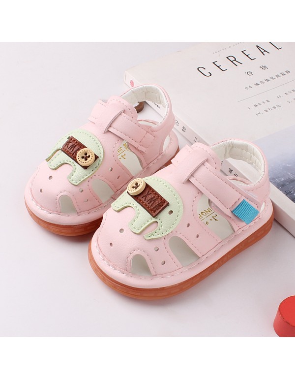 2021 summer with whistle baby shoes soft sole Baotou baby sandals ox tendon sole 2660 