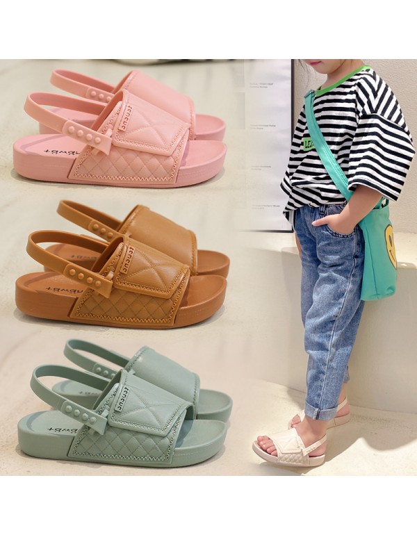 Tawana children's sandals net is a popular one word leisure flat bottom fashion parent-child slippers and children's slippers manufacturer wholesale 