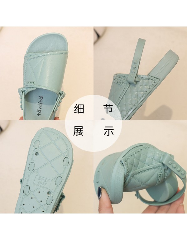 Tawana children's sandals net is a popular one word leisure flat bottom fashion parent-child slippers and children's slippers manufacturer wholesale 