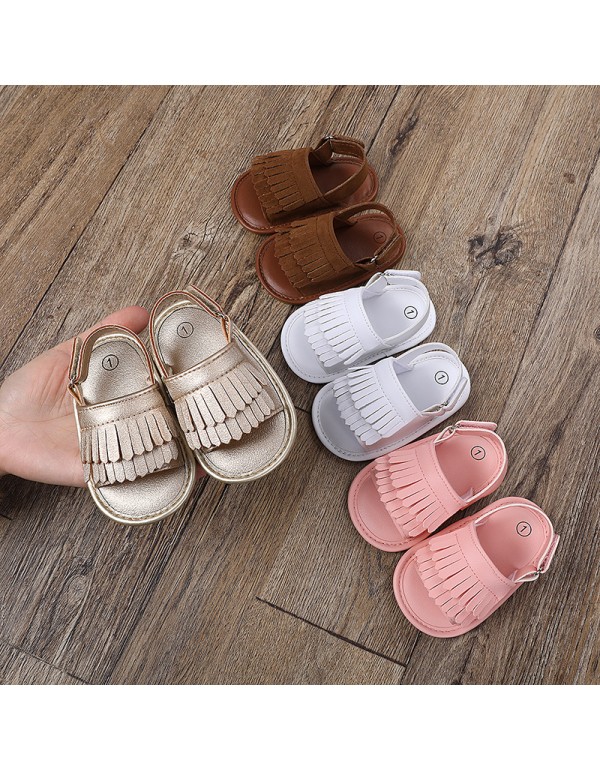 Summer tassel female baby sandals summer rubber soled shoes summer sandals baby shoes baby shoes sandals toddler shoes 